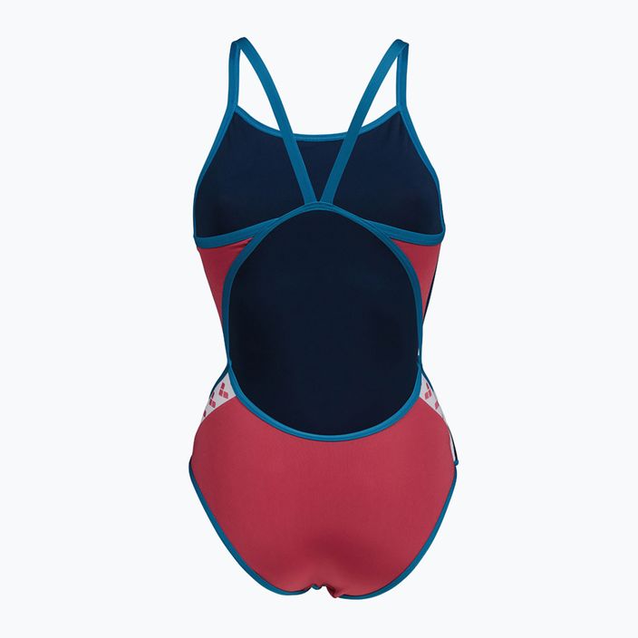 Moteriškas vientisas maudymosi kostiumėlis arena Icons Super Fly Back Solid astro red/blue cosmo 2