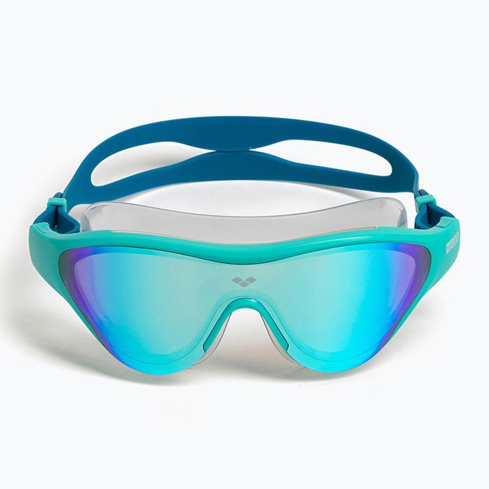 Plaukimo kaukė arena The One Mask Mirror blue/water/blue cosmo 2