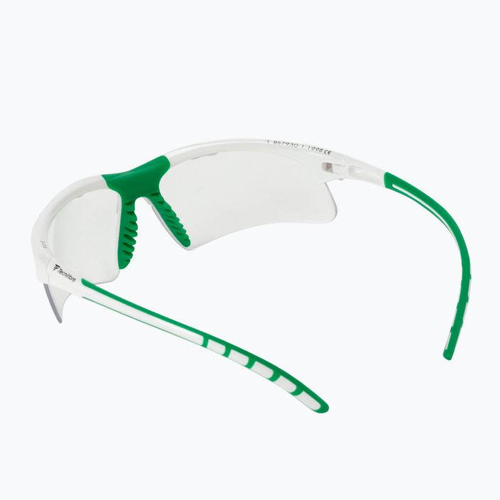 Tecnifibre skvošo akiniai balti/žali 54SQGLWH21 2