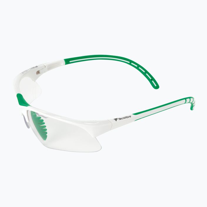 Tecnifibre skvošo akiniai balti/žali 54SQGLWH21 5