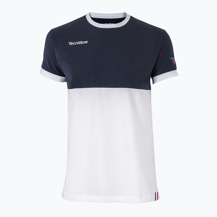 Tecnifibre Stretch baltos ir mėlynos spalvos vaikiški teniso marškinėliai 22F1ST F1 6