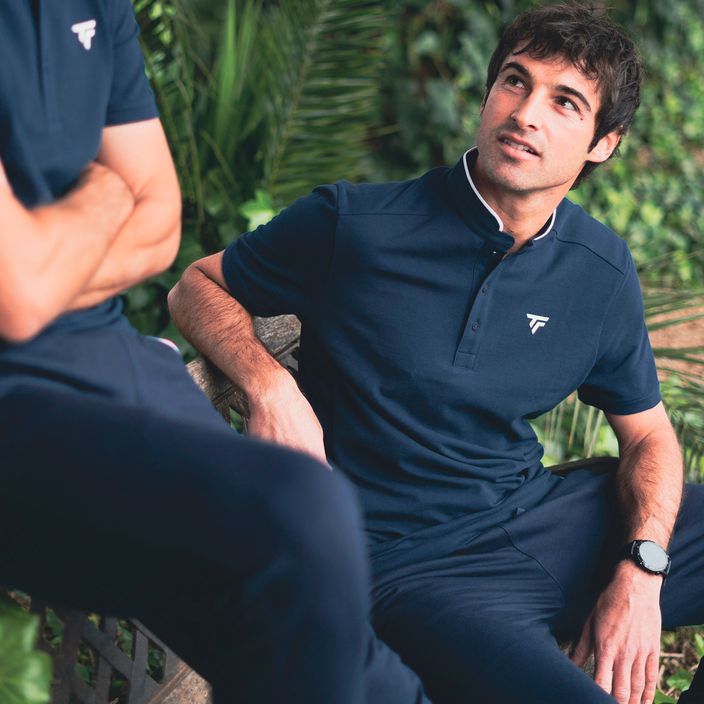 Vyriški teniso marškinėliai Tecnifibre Polo Pique navy blue 25POPIQ224 5