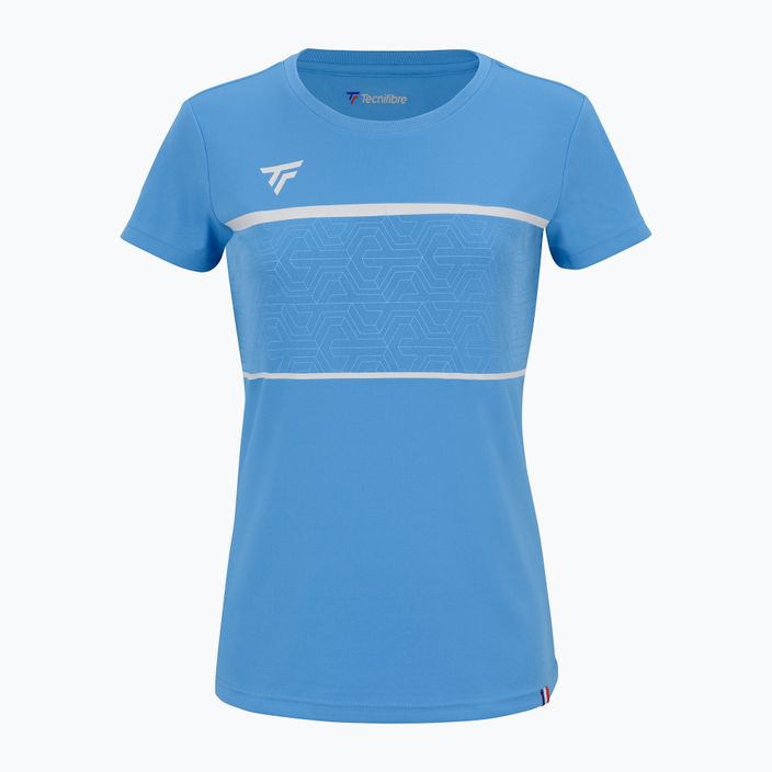 Moteriški teniso marškinėliai Tecnifibre Team Tech Tee Azur 2