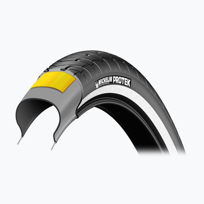 Michelin Protek Wire Access Line dviračių padanga 700x35C vielinė juoda 00082248 4