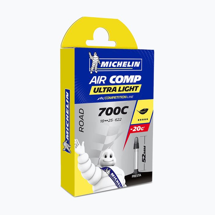 Michelin Air Comp Ultralight Gal-FV dviračio vidinis vamzdis 422204 juodas 00082266