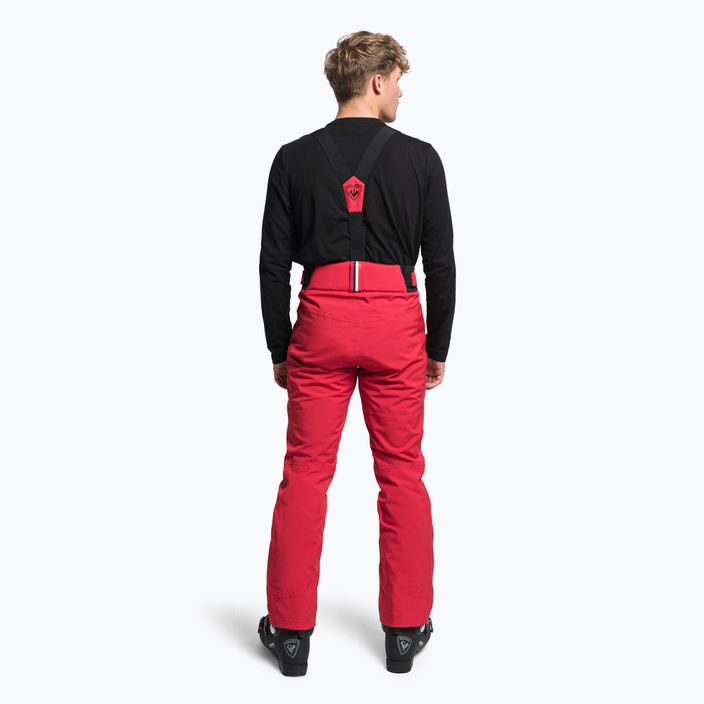 Vyriškos slidinėjimo kelnės Rossignol Classique raudonos spalvos 3
