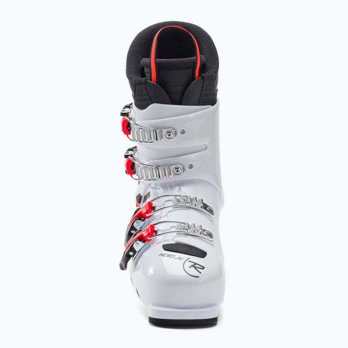 Rossignol Hero J4 balti vaikiški slidinėjimo batai 3
