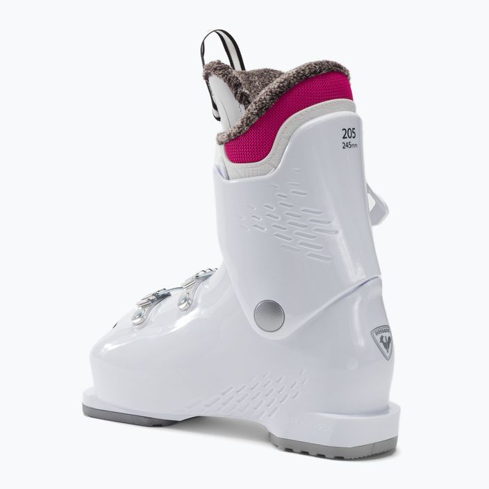Rossignol Fun Girl 3 vaikiški slidinėjimo batai balti 2