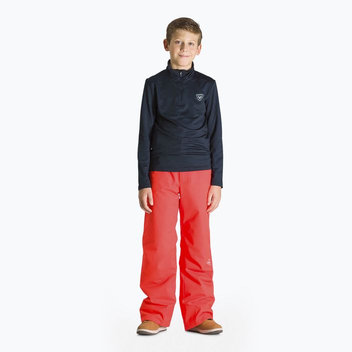Rossignol Boy 1/2 Zip Warm Stretch vaikiškas slidinėjimo džemperis juodas 3