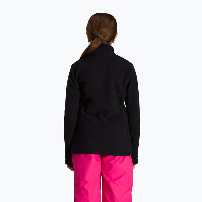 Rossignol Girl Fleece vaikiškas slidinėjimo džemperis juodas 2