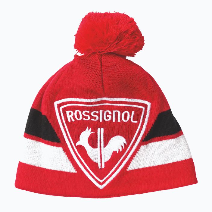 Rossignol L3 Jr Rooster sports raudona vaikiška žieminė kepurė 6