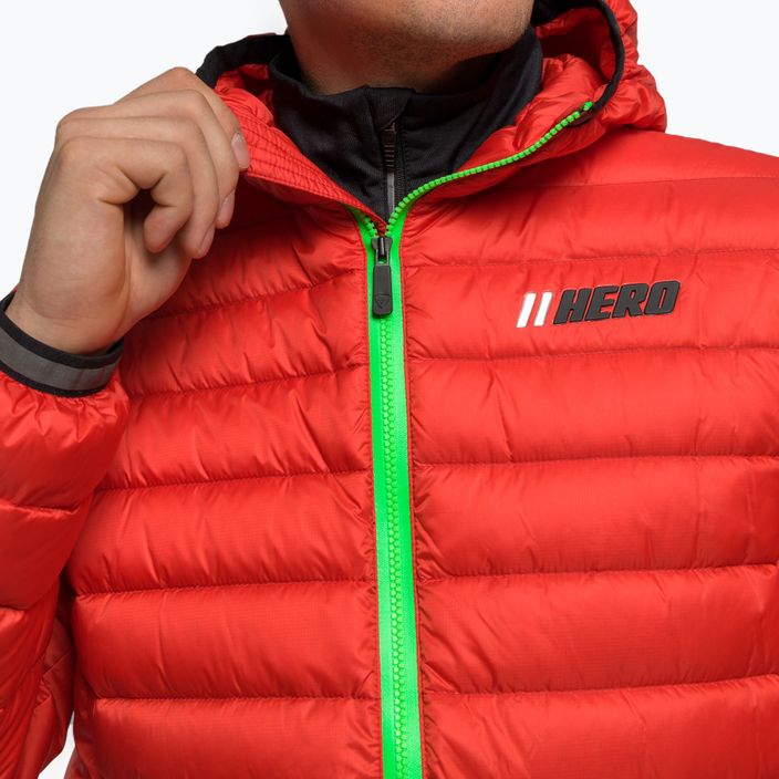 Vyriška slidinėjimo striukė Rossignol Verglas Hero Hood neon red 10