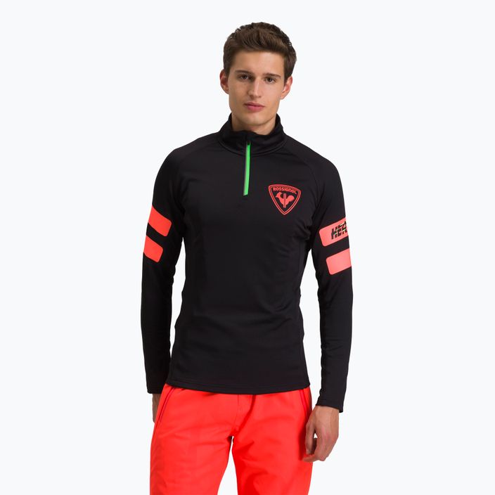 Vyriškas slidinėjimo džemperis Rossignol Classique Hero 1/2 Zip black/red