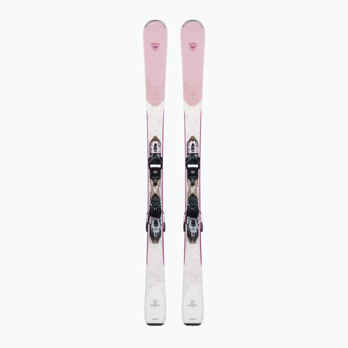 Moteriškos kalnų slidės Rossignol Experience 76 + XP10 rožinė/balta