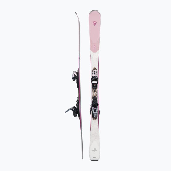 Moteriškos kalnų slidės Rossignol Experience 76 + XP10 rožinė/balta 2