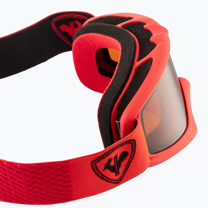 "Rossignol Raffish" raudoni/oranžiniai vaikiški slidinėjimo akiniai 3