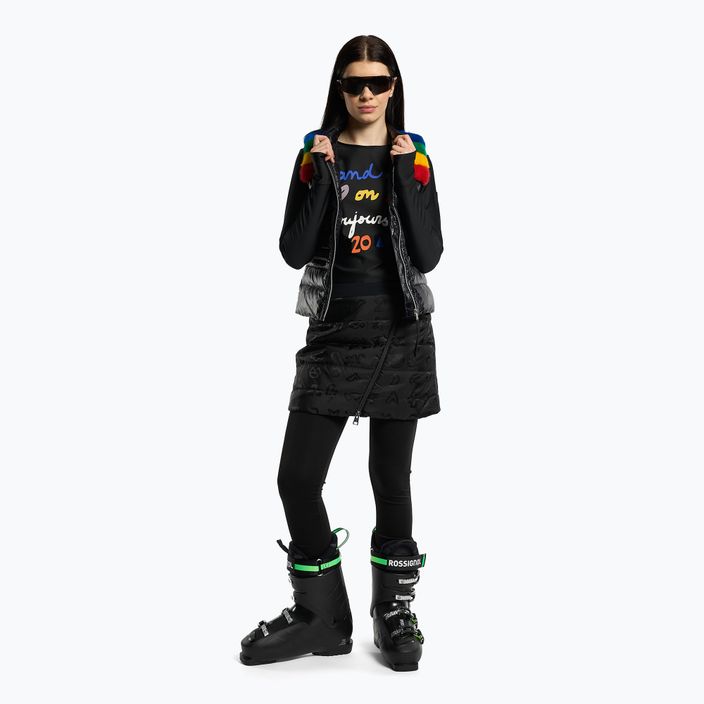 Moteriška Rossignol Laly marškinėliai su ilgomis rankovėmis black 2