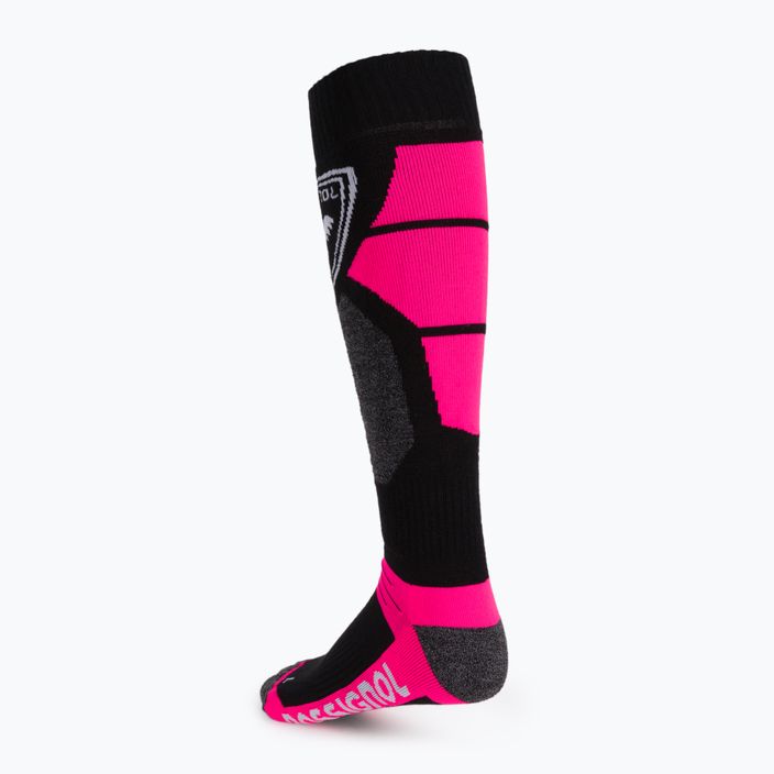 Moteriškos slidinėjimo kojinės Rossignol L3 W Premium Wool fluo pink 2