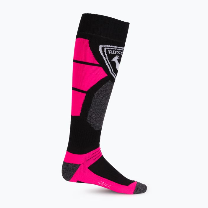 Moteriškos slidinėjimo kojinės Rossignol L3 W Premium Wool fluo pink 3