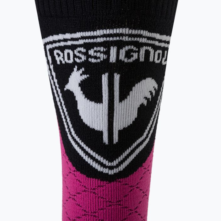 Rossignol L3 Termotech 2P rožinės vaikų slidinėjimo kojinės 7