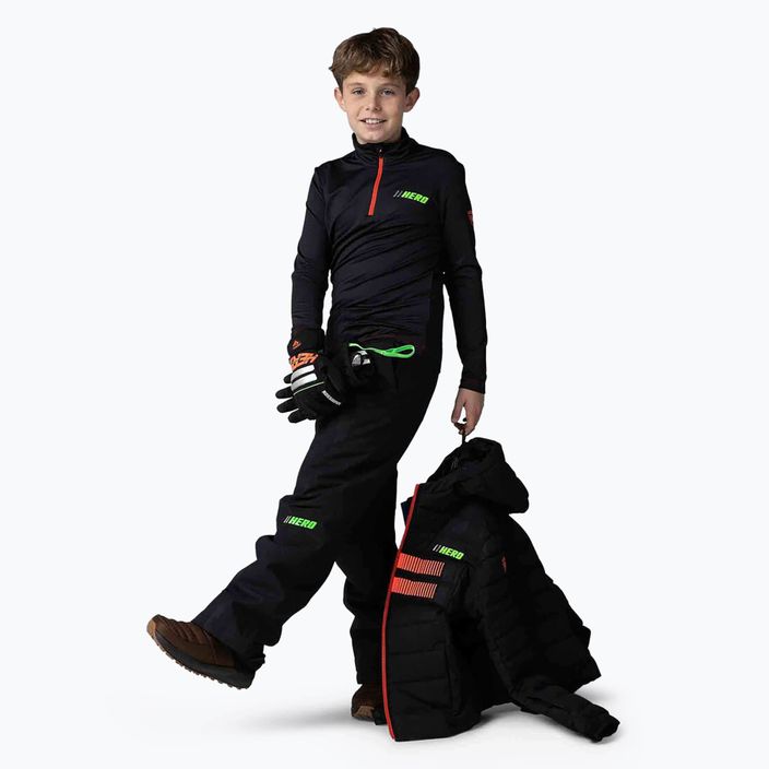 Rossignol Hero Warm Stretch vaikiškas slidinėjimo džemperis juodas 4