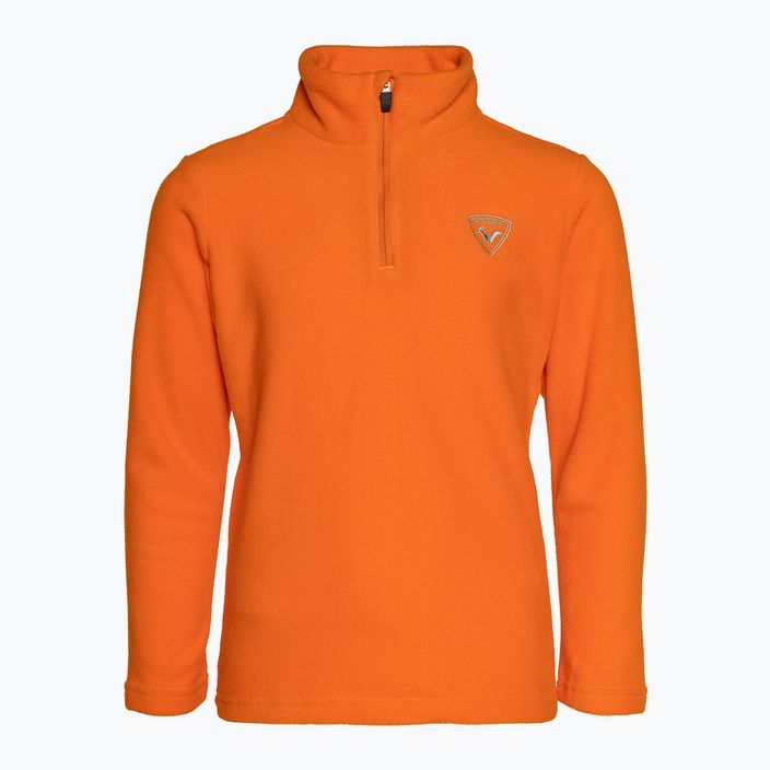 Rossignol vaikiški slidinėjimo marškinėliai 1/2 Zip Fleece orange