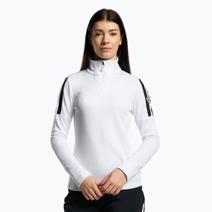 Moteriški slidinėjimo marškinėliai Rossignol Experience 1/2 Zip white