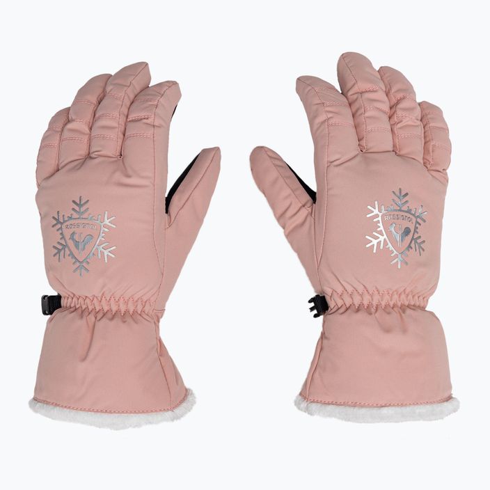 Moteriškos slidinėjimo pirštinės Rossignol Perfy G rožinės spalvos 3