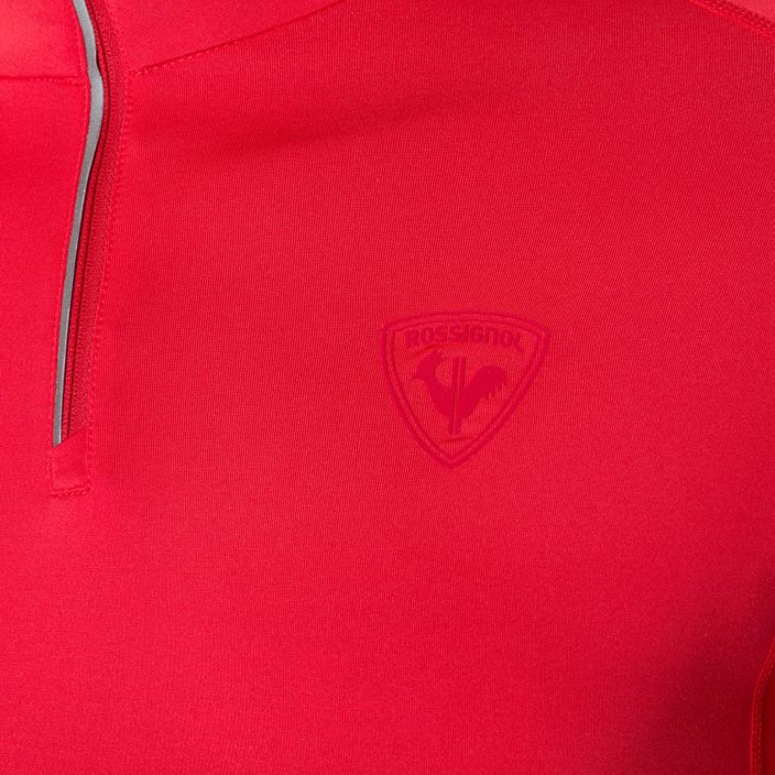 Vyriškas sportinis raudonas sportinis džemperis Rossignol Classique 1/2 Zip 8