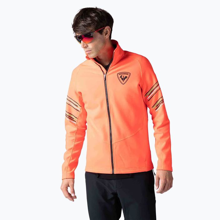 Vyriški slidinėjimo marškinėliai Rossignol Classique Hero Clim neon red