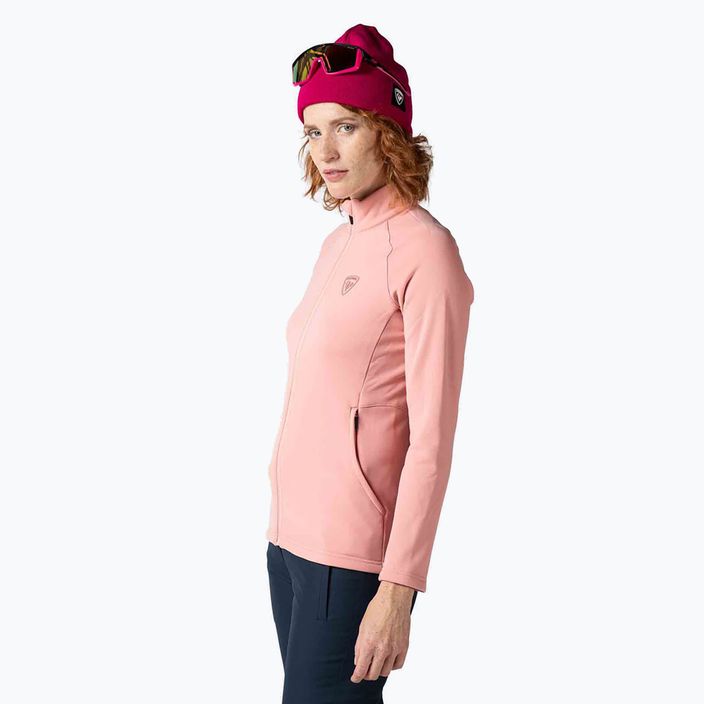 Moteriškas slidinėjimo megztinis Rossignol Classique Clim cooper pink 3