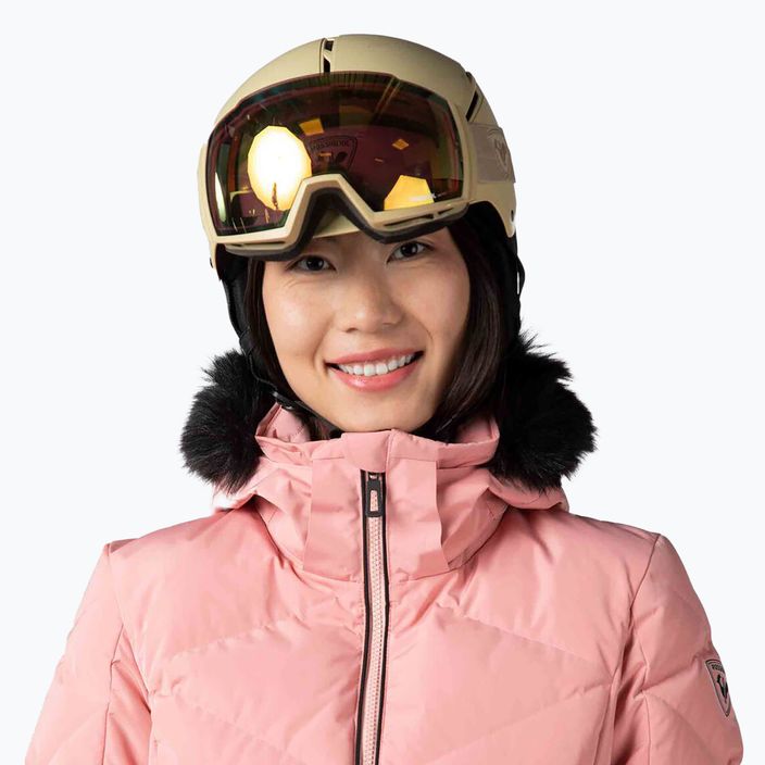 Moteriška slidinėjimo striukė Rossignol Staci pastelinės rožinės spalvos 5