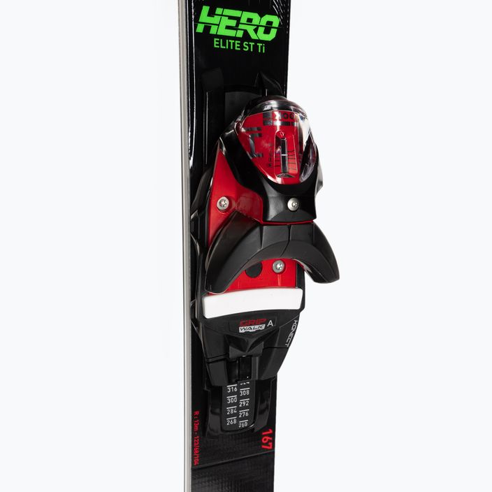Kalnų slidės Rossignol Hero Elite ST TI K + apkaustai SPX14 black/red 4