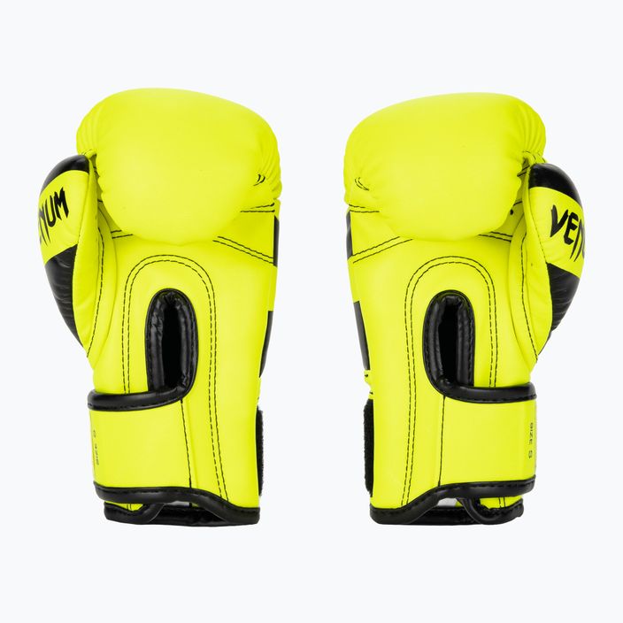 Vaikiškos bokso pirštinės Venum Elite Boxing neo yellow 2