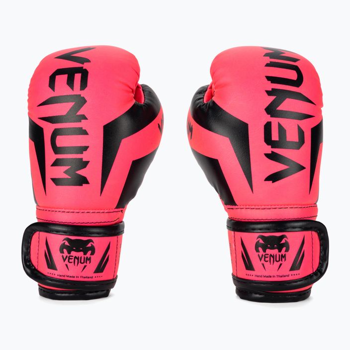 Vaikiškos bokso pirštinės Venum Elite Boxing fluo pink