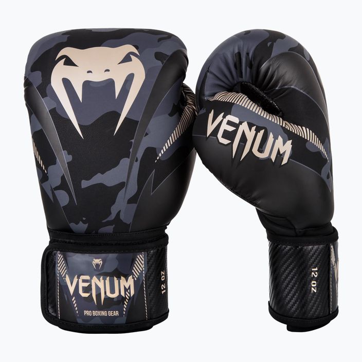 Venum Impact bokso pirštinės juodai pilkos spalvos VENUM-03284-497 7
