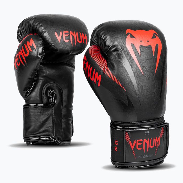Venum Impact bokso pirštinės juodos VENUM-03284-100 8