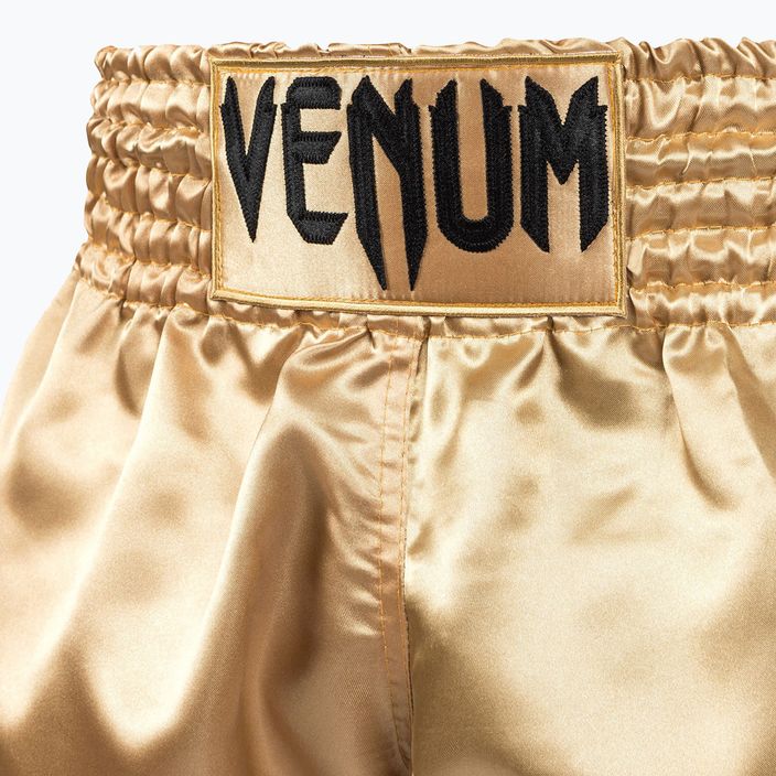 Vyriški Venum Classic Muay Thai šortai juodai auksiniai 03813-449 4