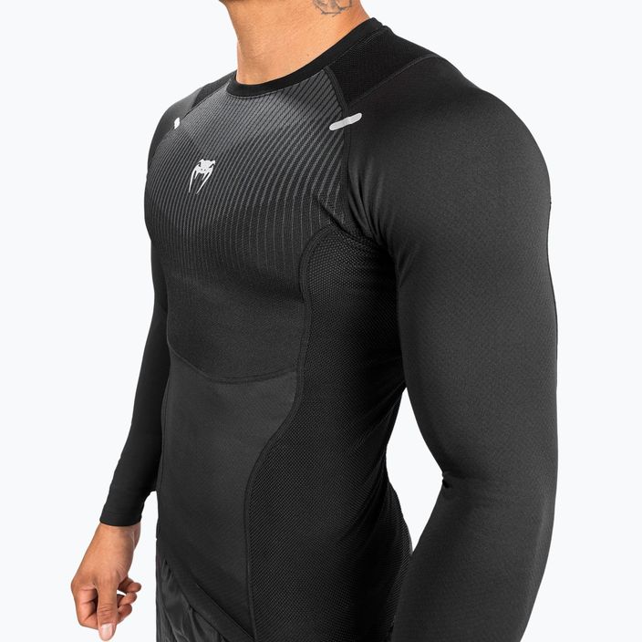 Rashguard vyriški marškinėliai ilgomis rankovėmis Venum Biomecha black/grey 4