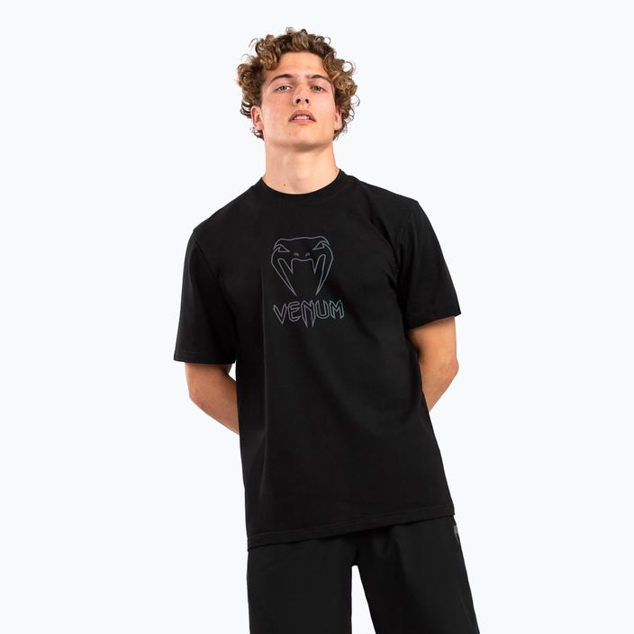 Vyriški "Venum Classic" juodi/juodi šviesą atspindintys marškinėliai 4