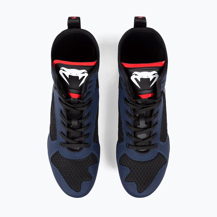 Bokso bateliai Venum Elite Boxing navy/black 4