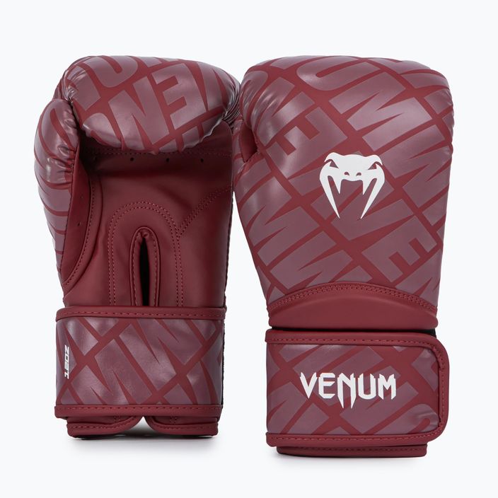 Bokso pirštinės Venum Contender 1.5 XT Boxing burgundy/white 2