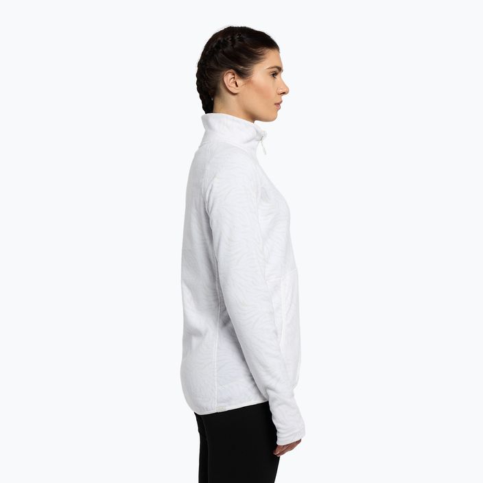 Moteriški snieglenčių marškinėliai ROXY Cascade ryškiai baltos spalvos zebro raštu 3