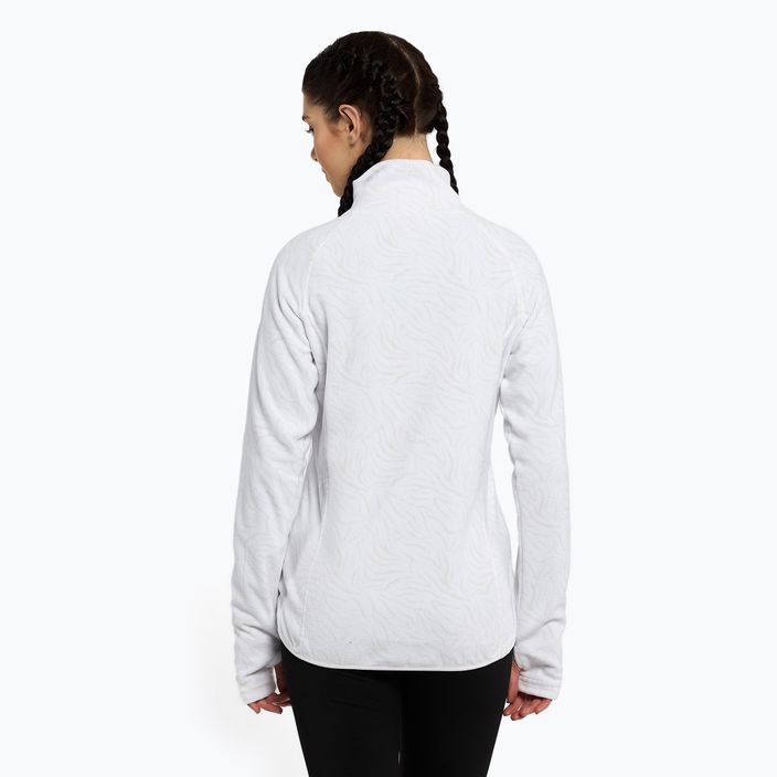 Moteriški snieglenčių marškinėliai ROXY Cascade ryškiai baltos spalvos zebro raštu 4