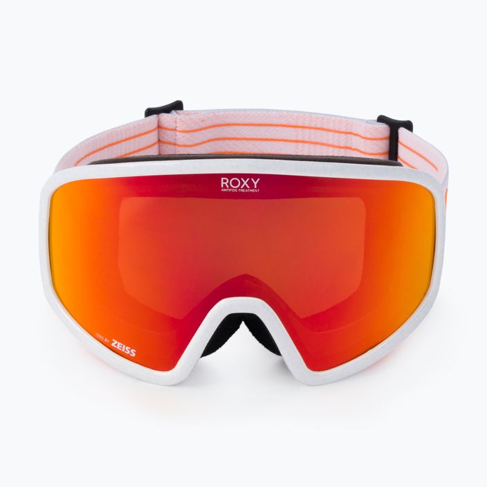 Moteriški snieglenčių akiniai ROXY Feenity Color Luxe bright white/sonar ml revo red 2