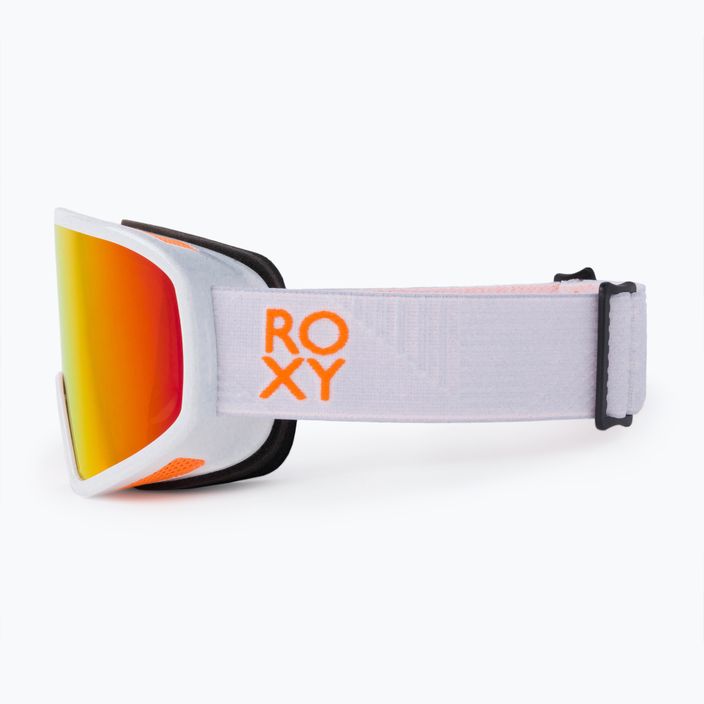 Moteriški snieglenčių akiniai ROXY Feenity Color Luxe bright white/sonar ml revo red 4