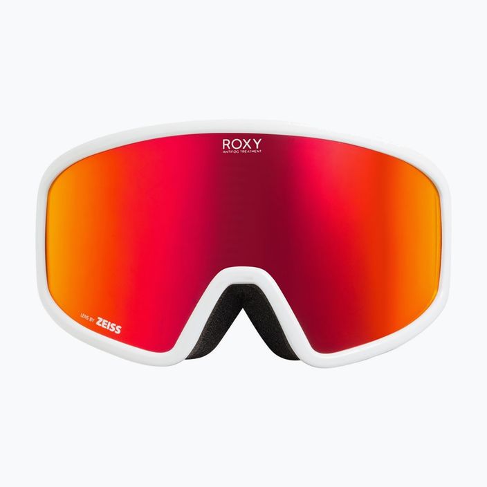 Moteriški snieglenčių akiniai ROXY Feenity Color Luxe bright white/sonar ml revo red 6
