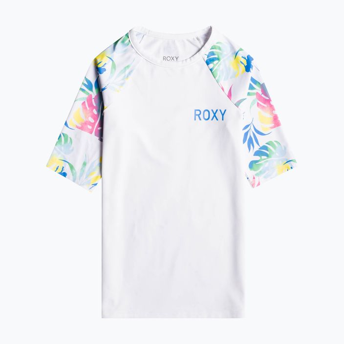 ROXY Spausdinti ryškiai balti/surf trippin vaikiški maudymosi marškinėliai 4
