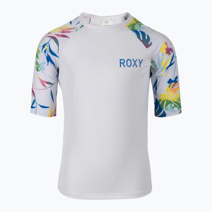 ROXY Spausdinti ryškiai balti/surf trippin vaikiški maudymosi marškinėliai