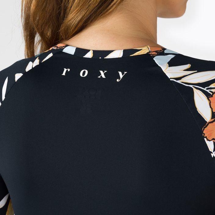 ROXY Beach Classics moteriški maudymosi marškinėliai antracitas/island vibes 4